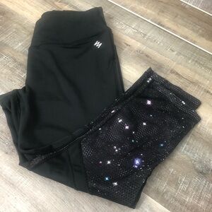 Nicole Miller Black Capri Exercise Pant Size S